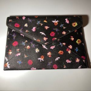 Rebecca Minkoff Leo Clutch in Black Floral